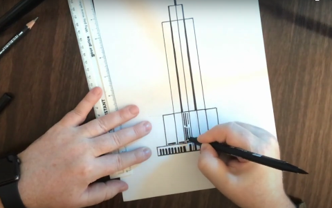 Draw the Different Levels of the Building