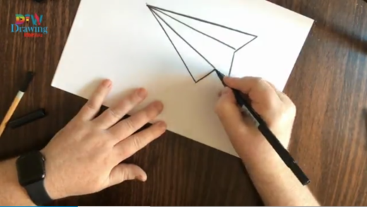 How to Draw a Paper Airplane