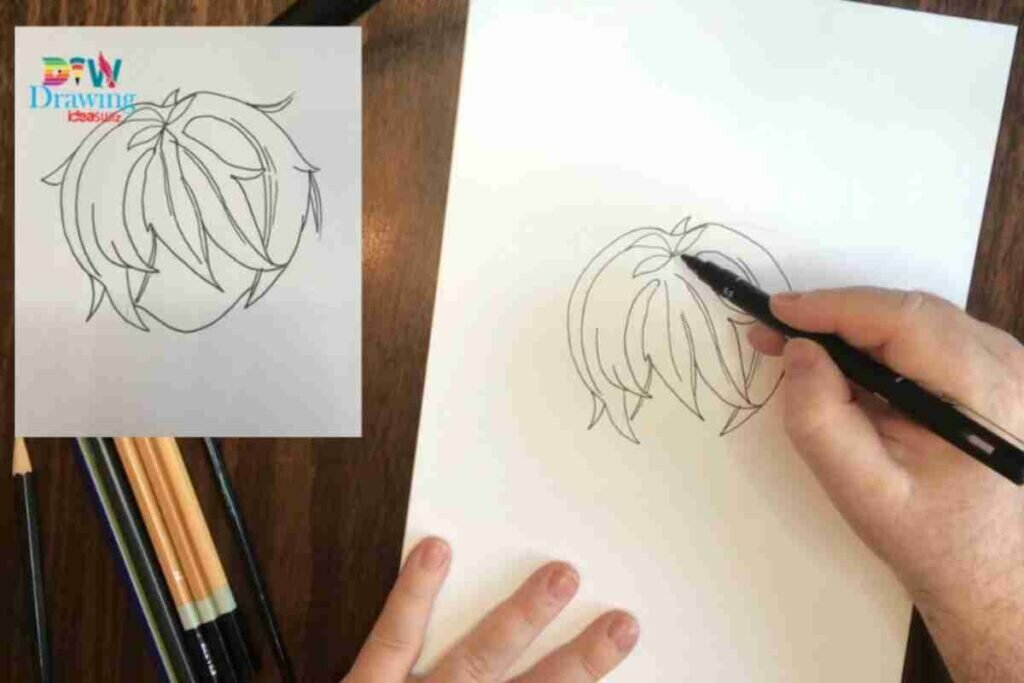 How To Draw Bangs Step By Step